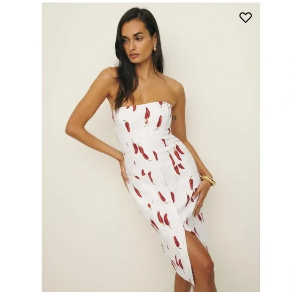 🌿NWT Reformation Prescott Linen Dress in Jalapeño